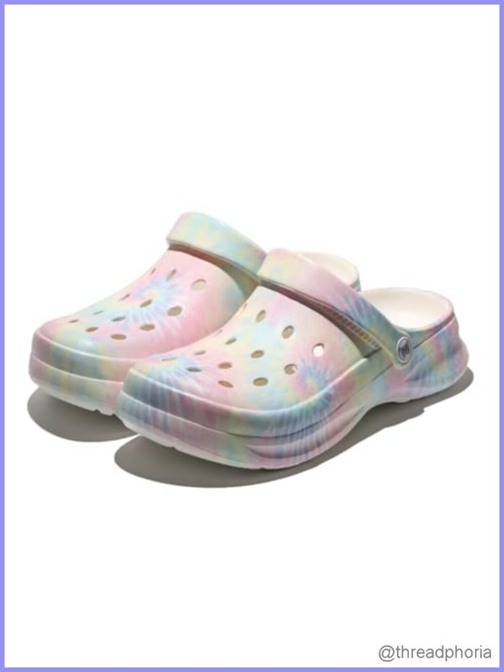 Tie-Dye Garden Clogs for Women, Comfortable Slip-on Shoes for Gardening,